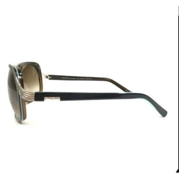 Paul Frank Sunglasses 114 BURG/SEA Brown Green Square Frames with Brown Lenses - Picture 4 of 11